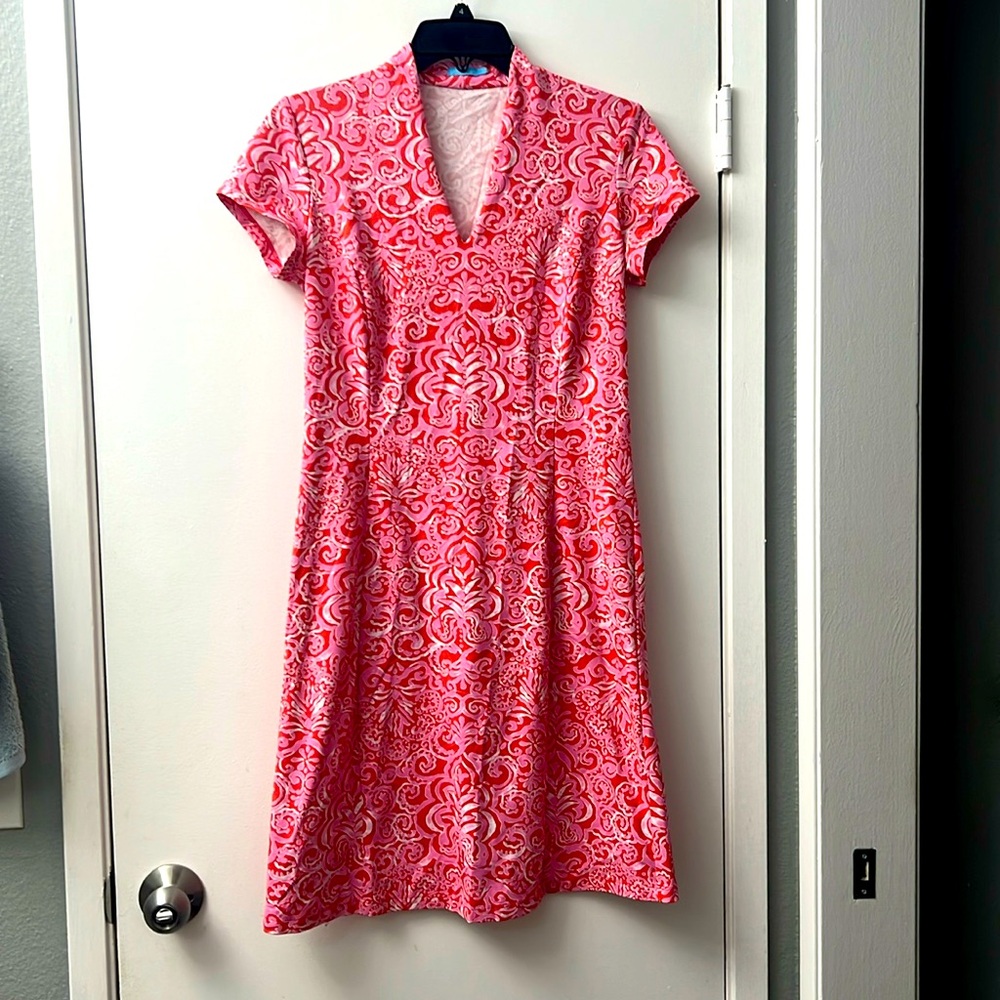 J. McLaughlin Pink A-Line jersey Ivana dress